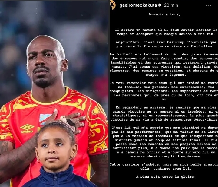 Gaël Kakuta met un terme à sa carrière : la fin d'un parcours exceptionnel avec les Léopards
