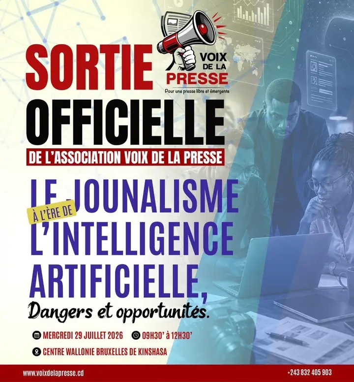 Médias : l’ASBL « Voix de la Presse » annonce son lancement officiel à Kinshasa