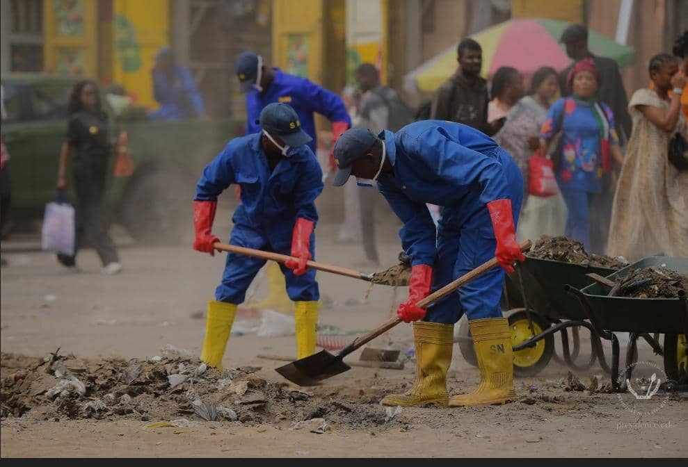 Kinshasa : Kintambo-Magasin retrouve un nouveau visage grâce à l’opération d’assainissement du Service national